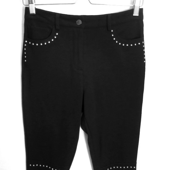 Karl Lagerfeld Paris Studded Ponte Skinny Pant Size 4 - Picture 5 of 12